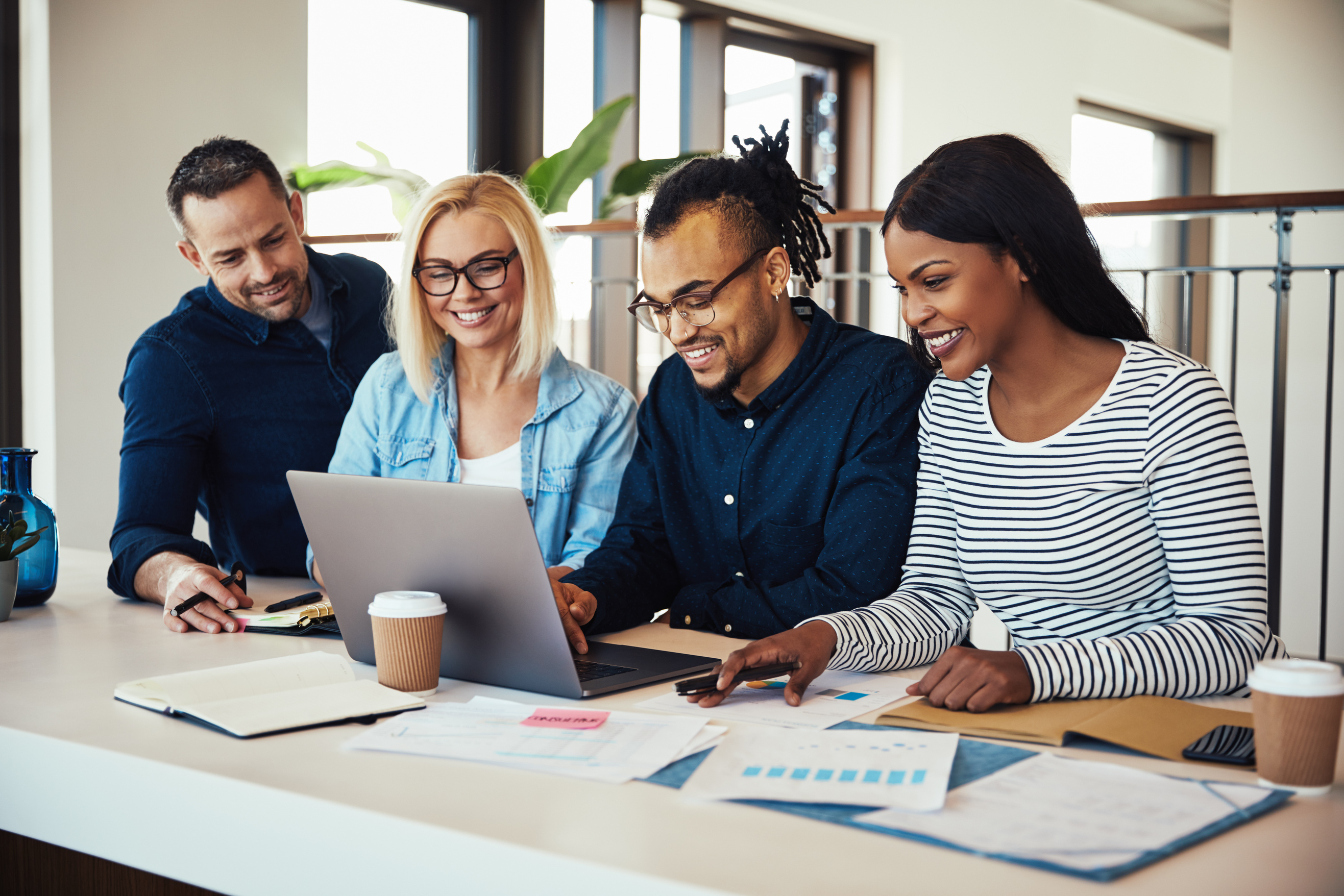 Diverse Group of Colleagues Working Together